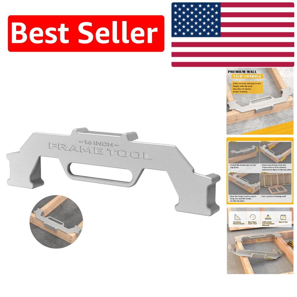 Precision Aluminum Framing Tool - 16-Inch Size for Accurate Wall Installations