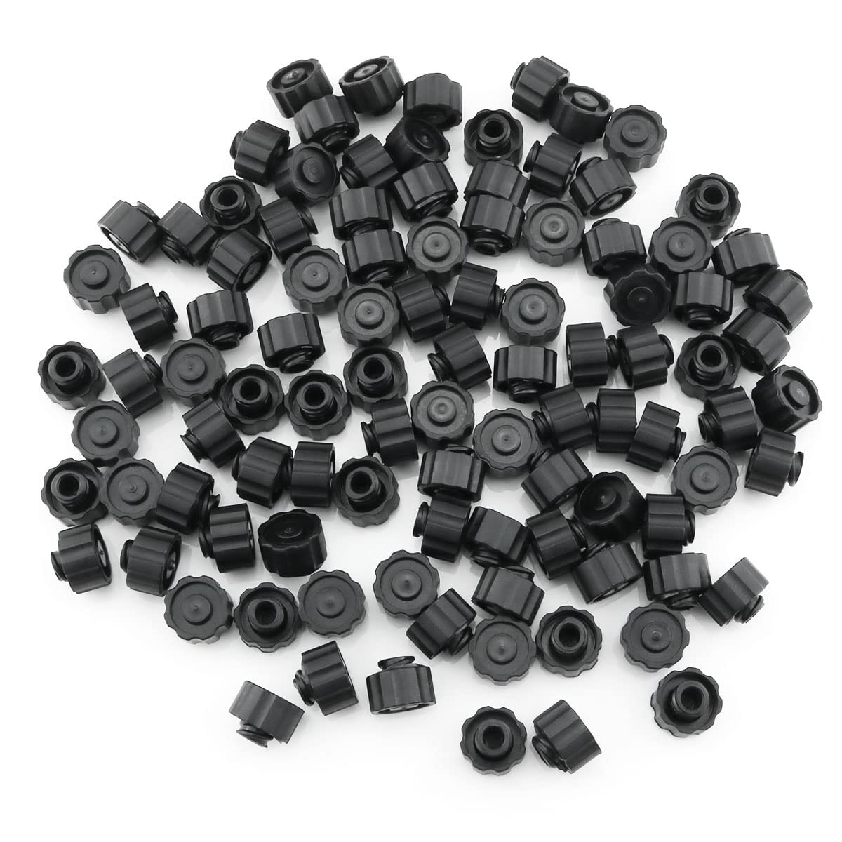 ITROLLE 100PCS No Needle Luer Lock Caps Syringe Cap for Feeding...