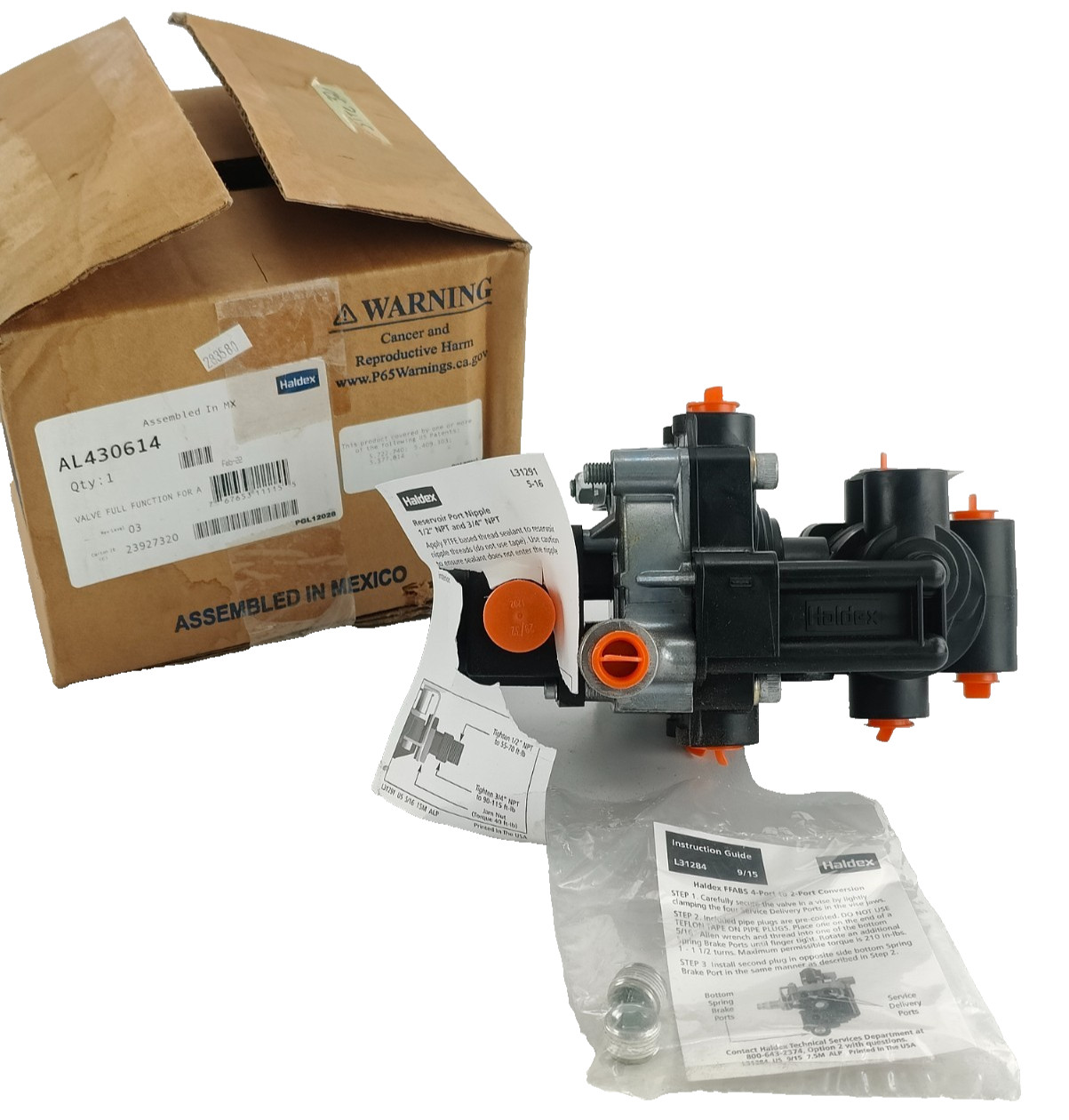 NEW AL430614 HALDEX VALVE WITH SPRING BRAKE CONTROL