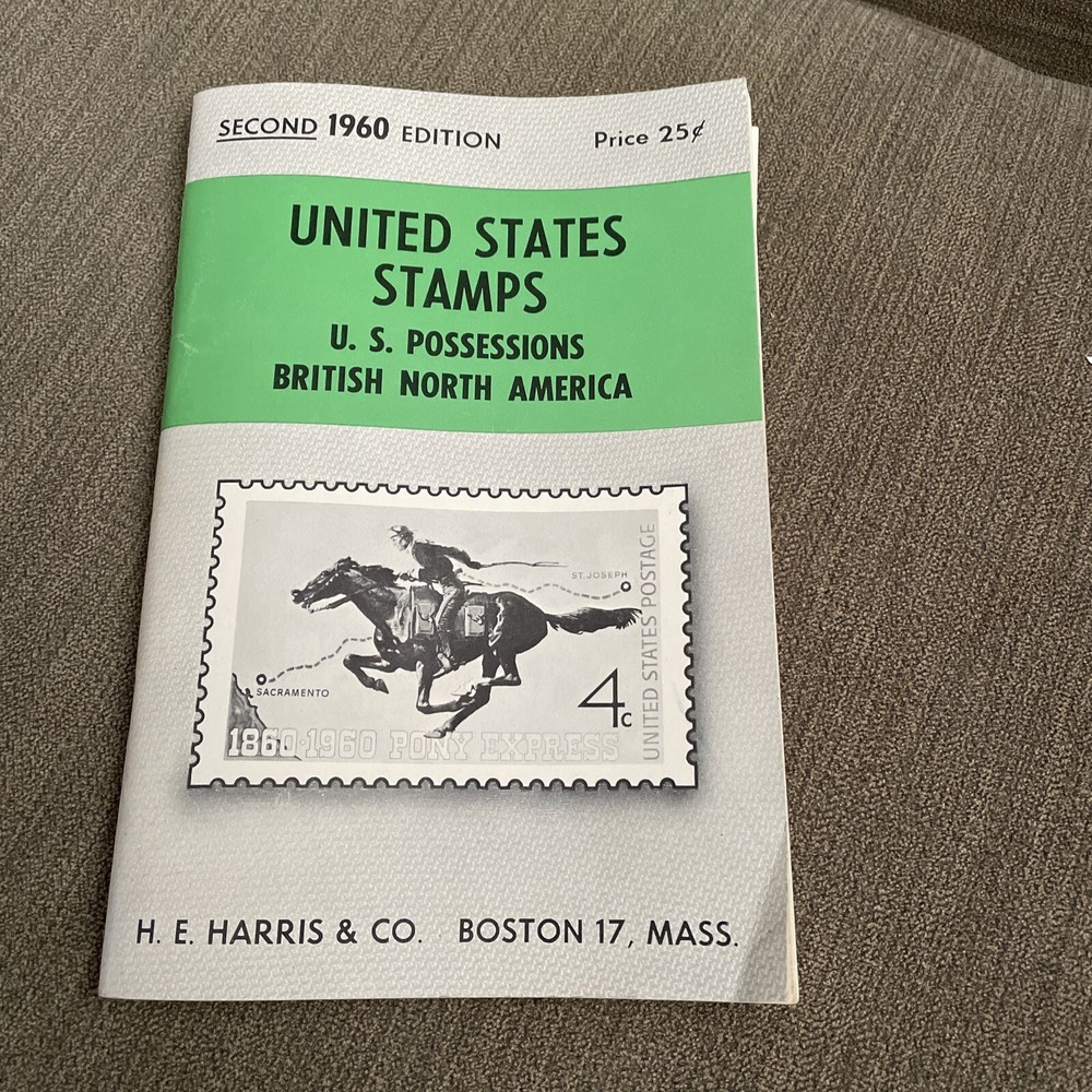 Vintage H. E. Harris U.S. Stamps Guide / Catalog Second Edition 1960