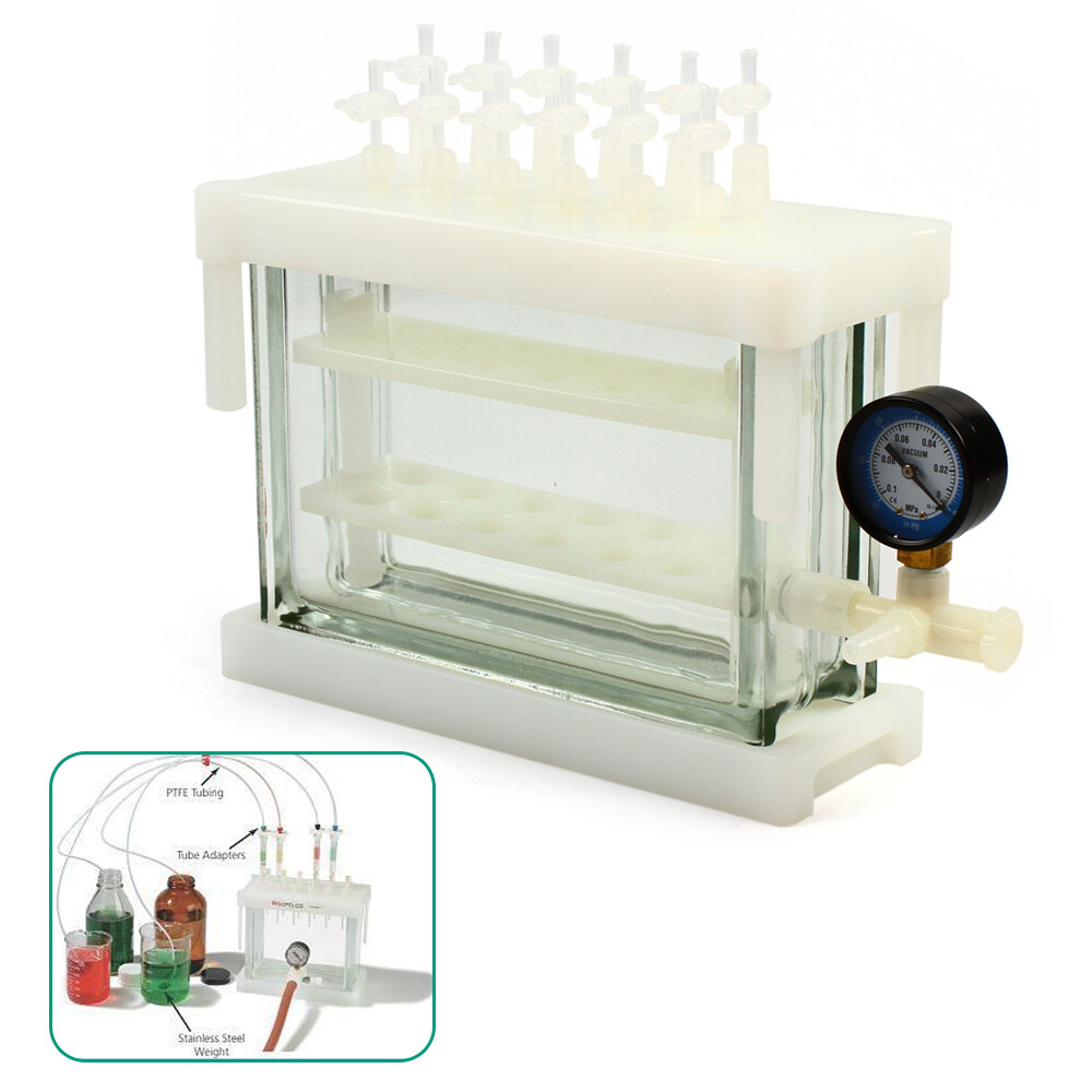 12 Position Solid Phase Extraction Vacuum Spe Manifold E For Lab Areas 2 Shelves
