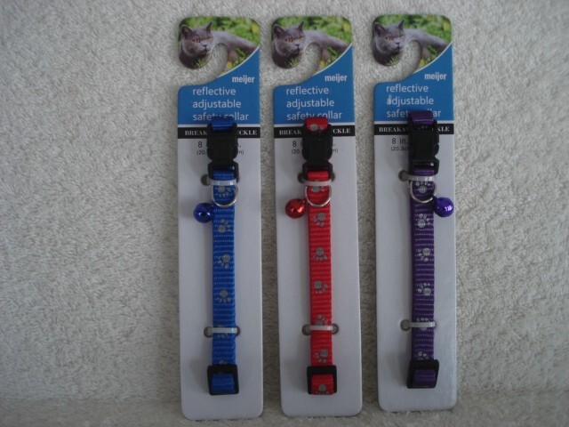 Pet Cat Collar NEW  3 Collars  Meijer Distribution