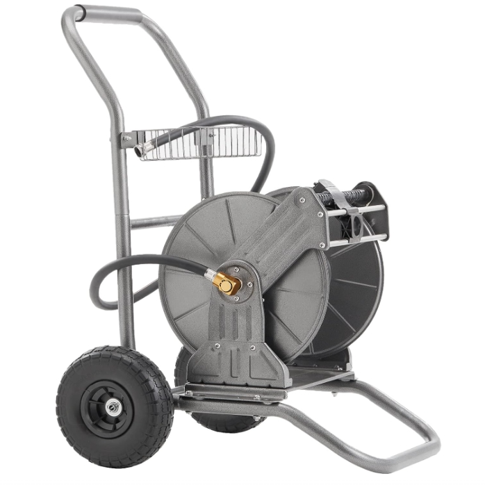 Giraffe Tools Garden Hose Reel Cart with Wheels Heavy Duty Yard