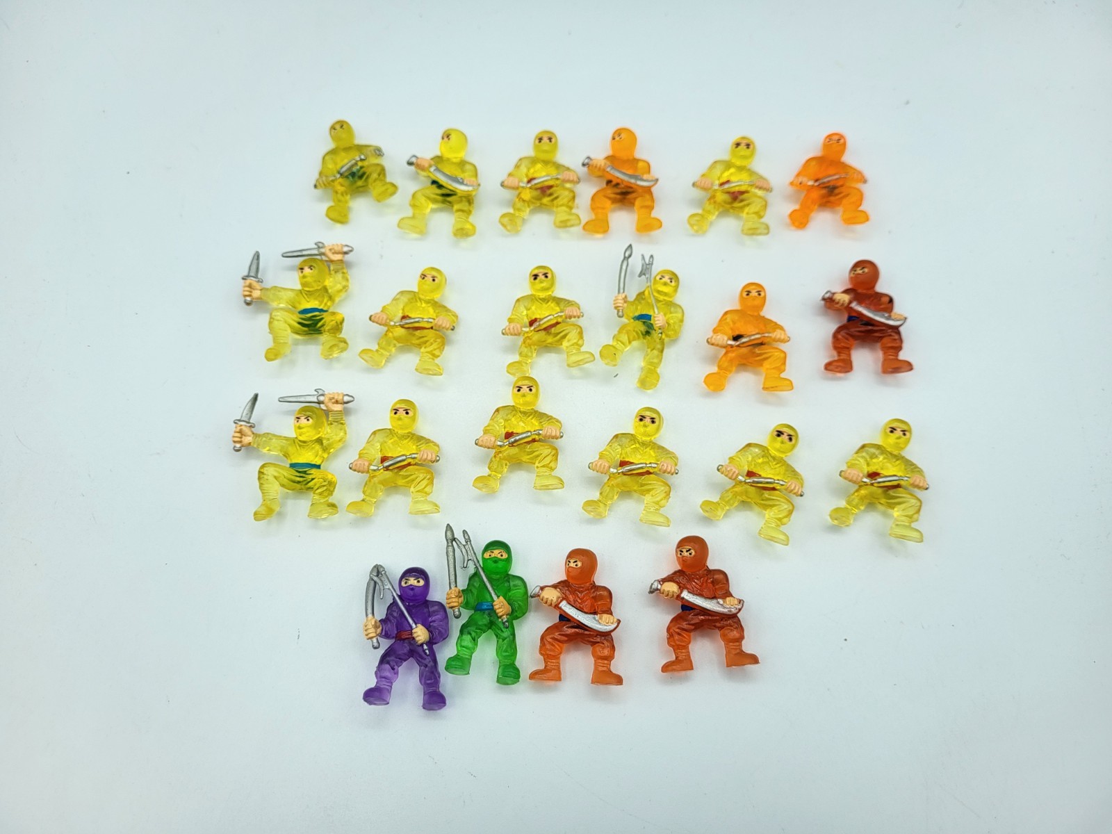 2000’s Vinyl Ninja Warrior Fighter Toys Collectible Vending Machine Lot Of 22