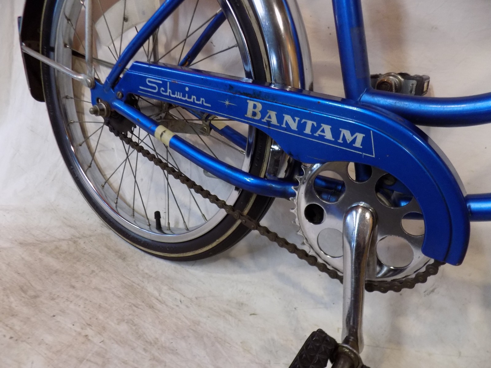 1977 SCHWINN BANTAM 20" STINGRAY MUSCLE BIKE S7 BLUE HOLLYWOOD SUPERIOR TIRES S7