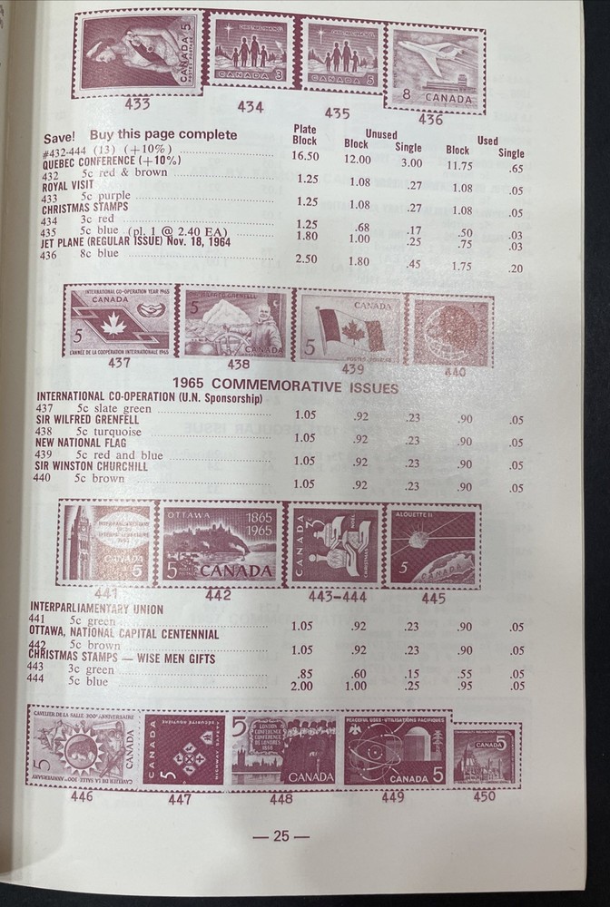 Lyman's British North American Postage Stamp Retail Catalog 1974 Edition