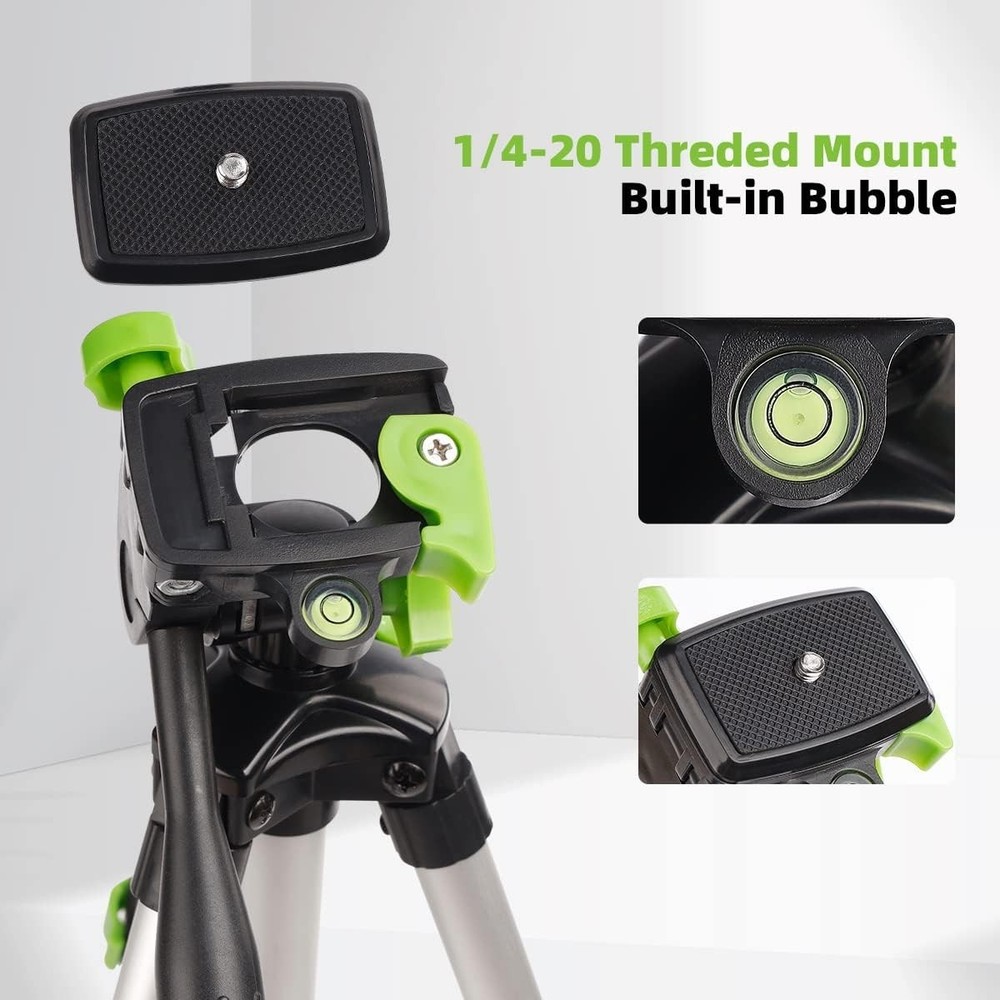 Mini Adjustable 19.7" Tripod with Quick Release for Cameras - Lightweight Design