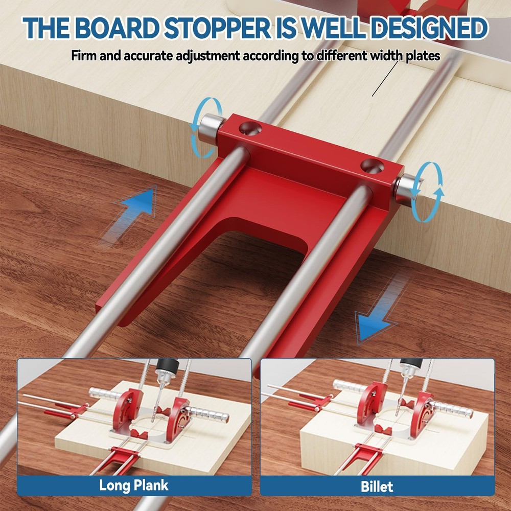 Portable Multi-Angle Drill Guide for Power Drills, 0° to 60° Self-Centering