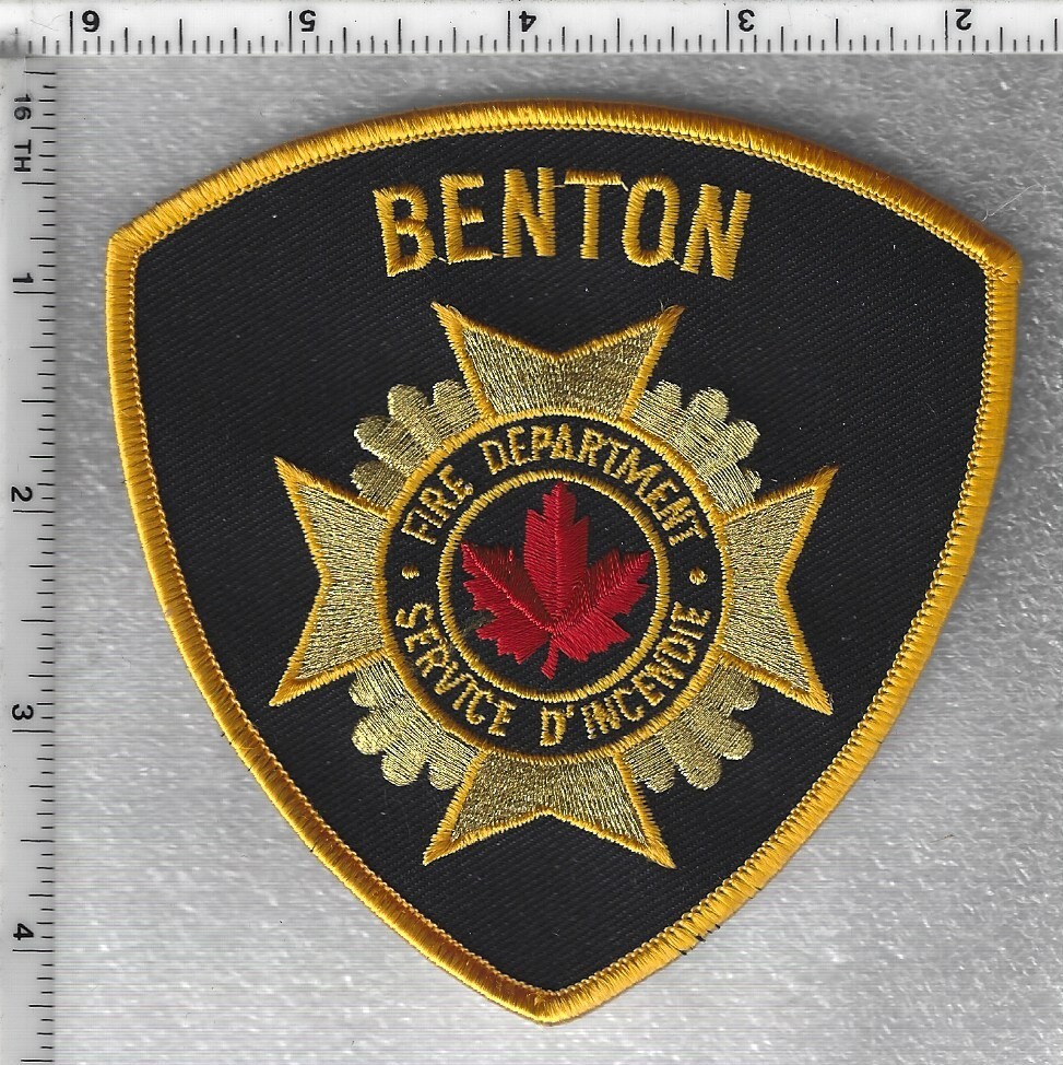 Benton Fire Department  (New Brunswick, Canada)  Shoulder Patch