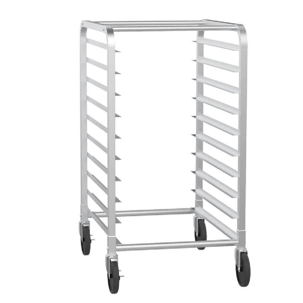 10-Tier Rolling Bakery Rack Stainless Steel Bun Pan Sheet Rack for Restaurants