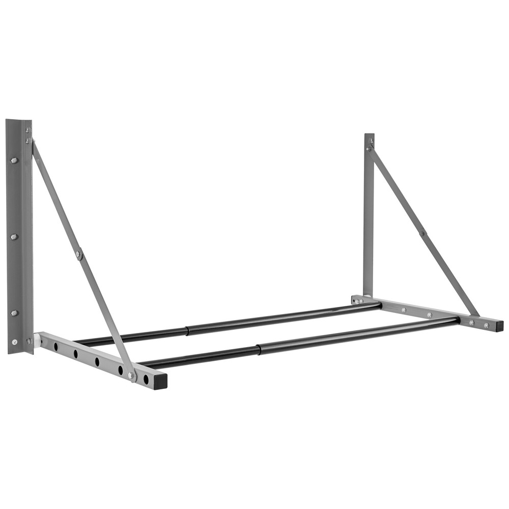 Wall Mounted Folding Tire Rack 32"- 48" Adjustable Storage Rack for Garage