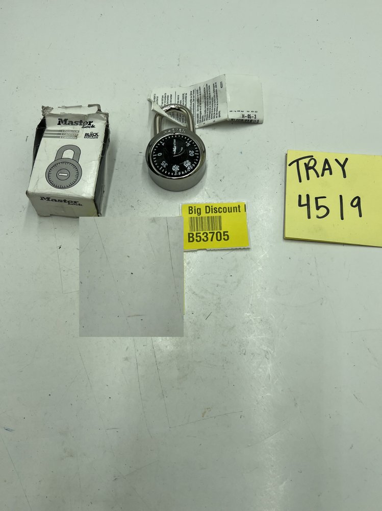 Master Lock Combination Padlock 1525STK, Steel