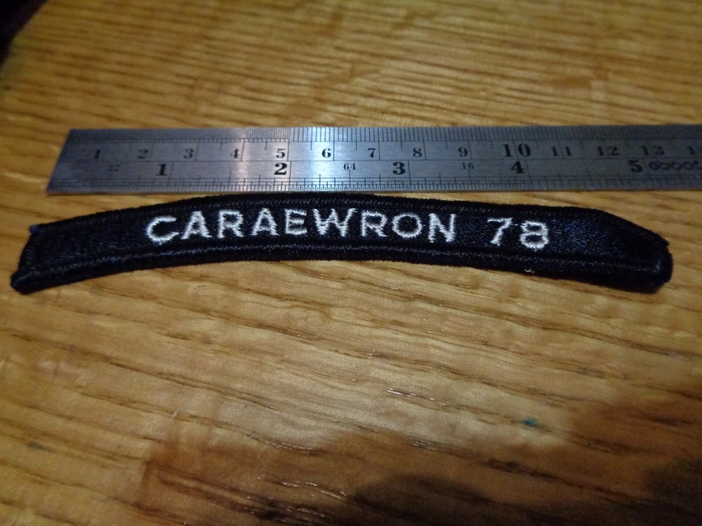 US NAVY SHOULDER STRIP TAB rocker PATCH Caraewron 78 ROCKER PATCH