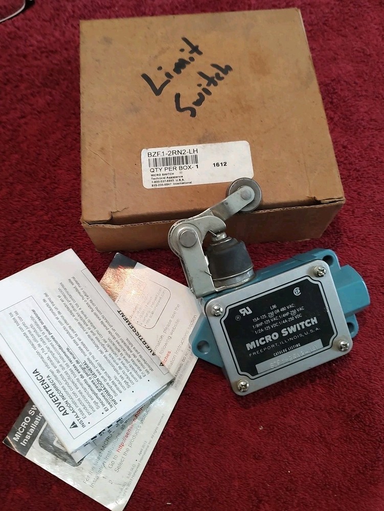 MICRO SWITCH BZV-2RN2 HONEYWELL LIMIT SWITCH - NEW OPEN BOX