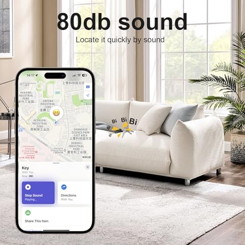 Smart Tracker Tags-2 Pack(iOS Only) Compatible with Apple with 2 Pack+1 Battery