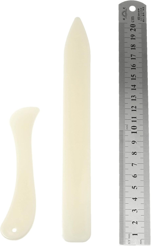 2Pcs Bone Folder, Scoring Tool Irregular Bone Paper Folder Lightweight Paper Cre