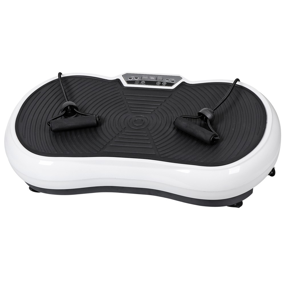 Slim Vibration Plate Exercise Machine Vibro Shaper 3 Program W/ Bluetooth White