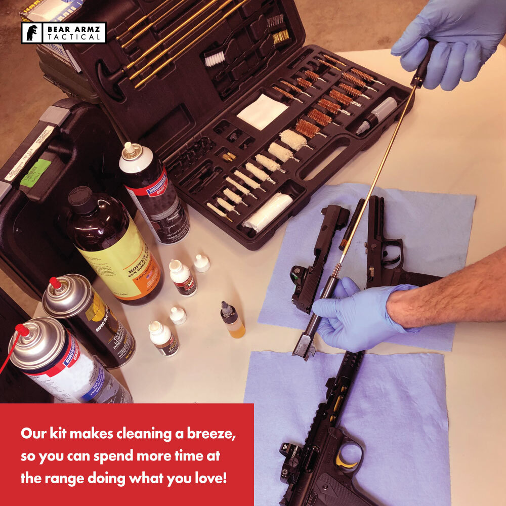 Universal Gun Cleaning Kit for Rifle Pistol Shotgun Muzzleloader for any Caliber