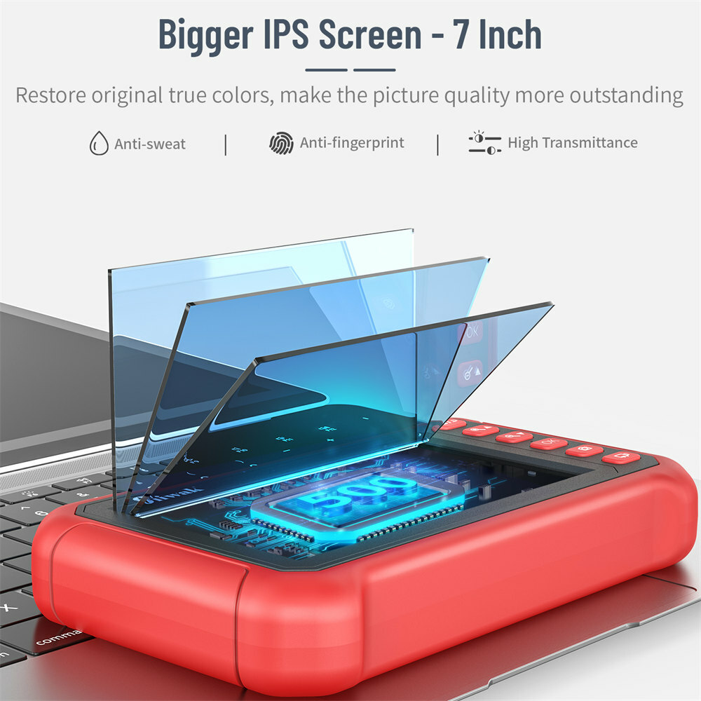 90°Steering Industrial Endoscope Camera 7"IPS Screen Semi-Rigid Borescope Camera