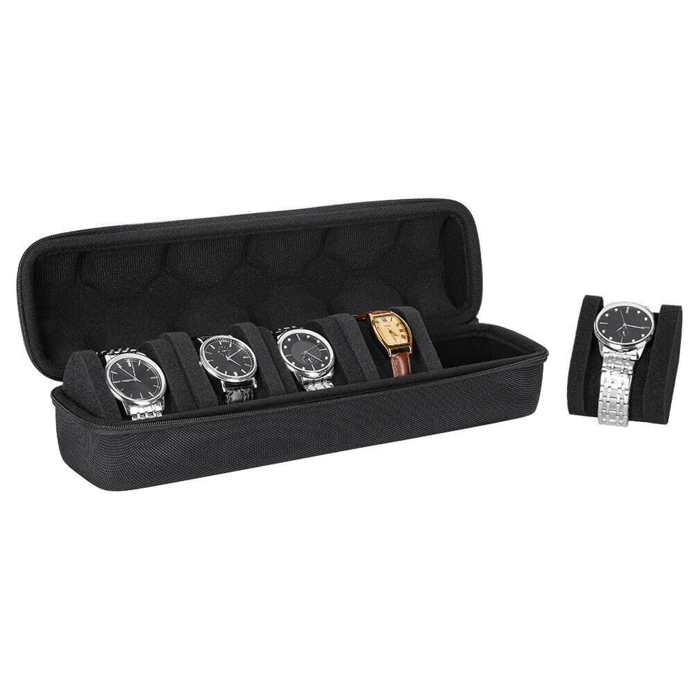 Portable Watch Storage Box Collector Travel Wrist Watch Organizer Case Holder**