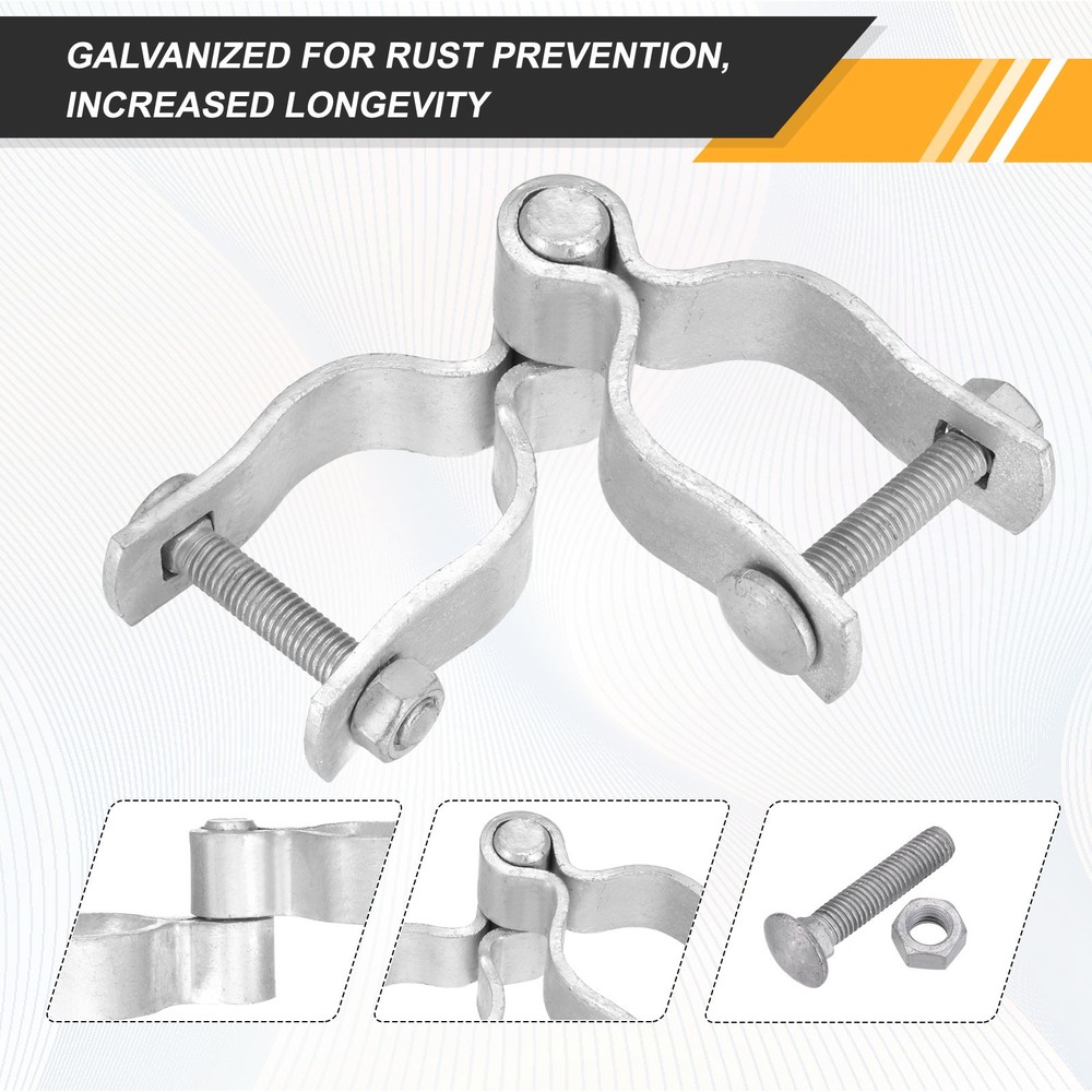 1-5/8" Chain Link Fence Gate Post Hinge with Bolt&Nut for Round Pipe