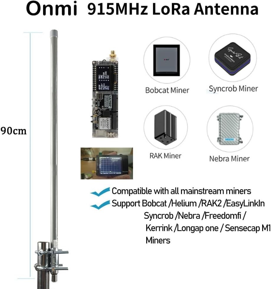 Long Range Meshtastic Antenna with RP-SMA Cable