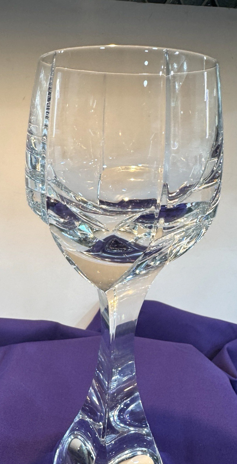 Baccarat Neptune Claret Wine 7 3/4 inch Glass (s) MINT & Guaranteed