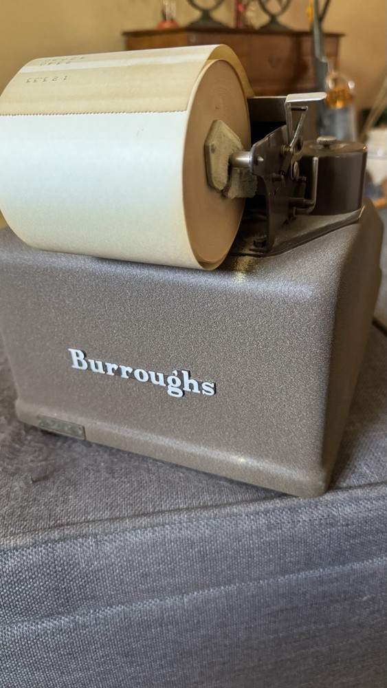 Burroughs Vintage Adding Machine In WORKING Condition