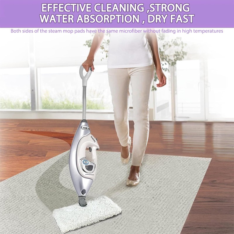 4-Piece Washable Steam Mop Pad Set for Shark Steam Mops S3501 S3601 S2902 S3901