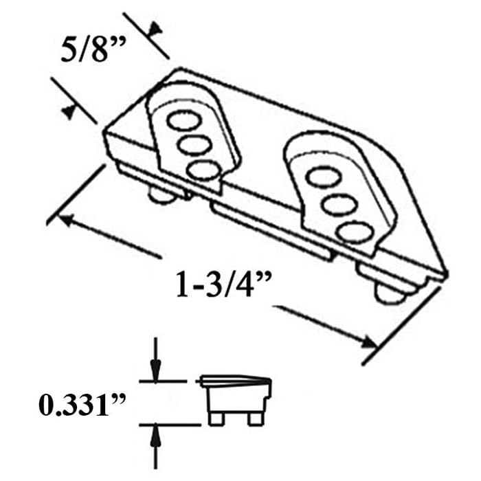 Truth Multipoint Window Lock Keeper Right Hand White