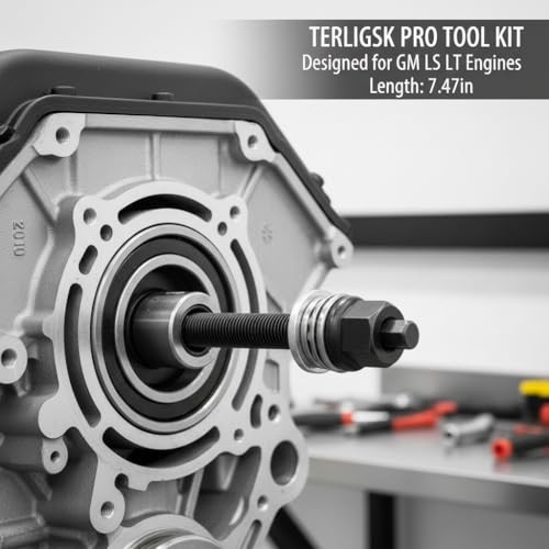 LS Harmonic Balancer Installation Tool Kit with Thrust Bearing, Crank Pulley