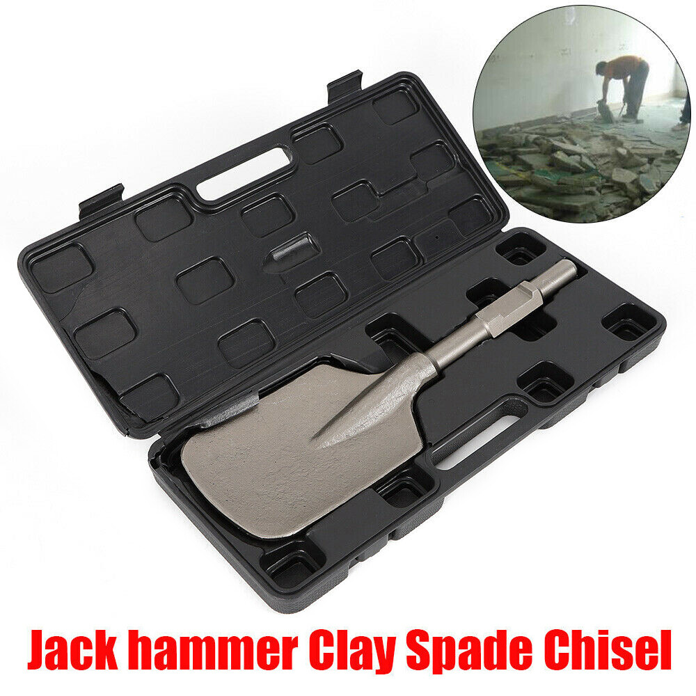 JackHammer Clay Spade Cutter Chisel Bit for Demolition Hammer, 30mm Hex Shank
