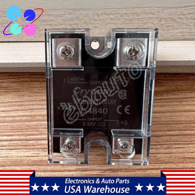 2PCS For Crydom D4840 SSR Solid State Relay Output 480VAC 40A Input 3-32VDC US