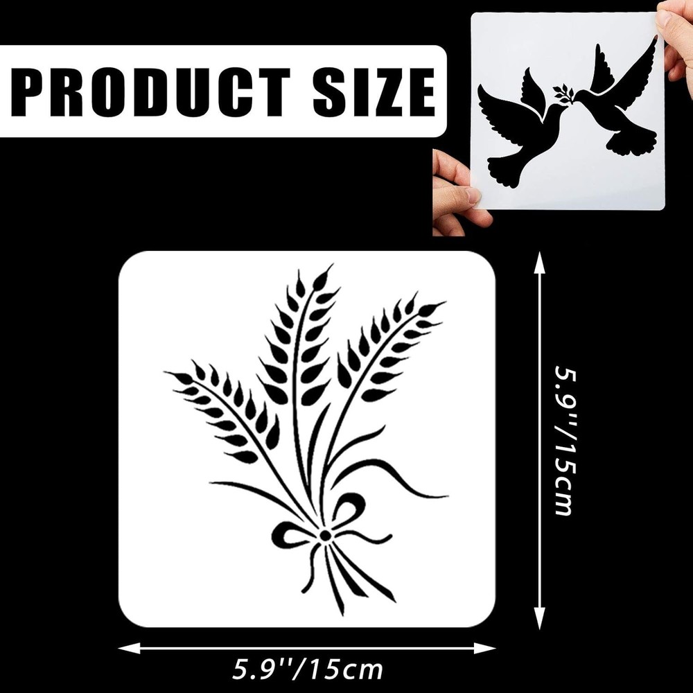 12 Pcs Stencil Bread Artisan Bread Stencils Baking Mold Set Cook Baking Template