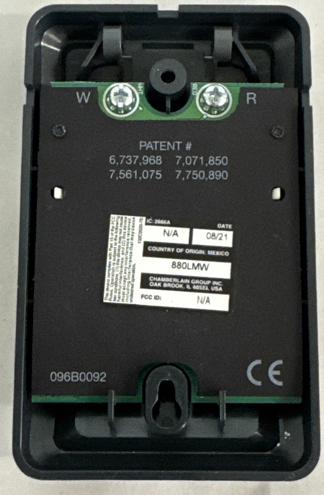 LiftMaster 880LMW Wall Control Panel Security 2.0+ Chamberlain 41A7305-1