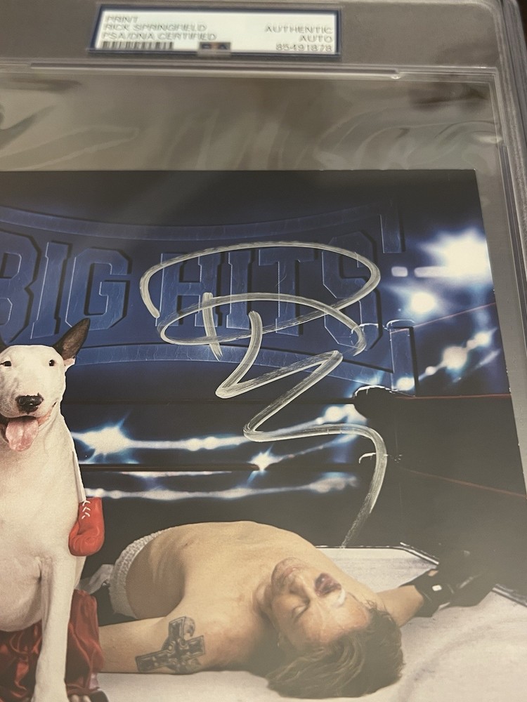 Rick Springfield Signed “Big Hits” CD Insert PSA!!