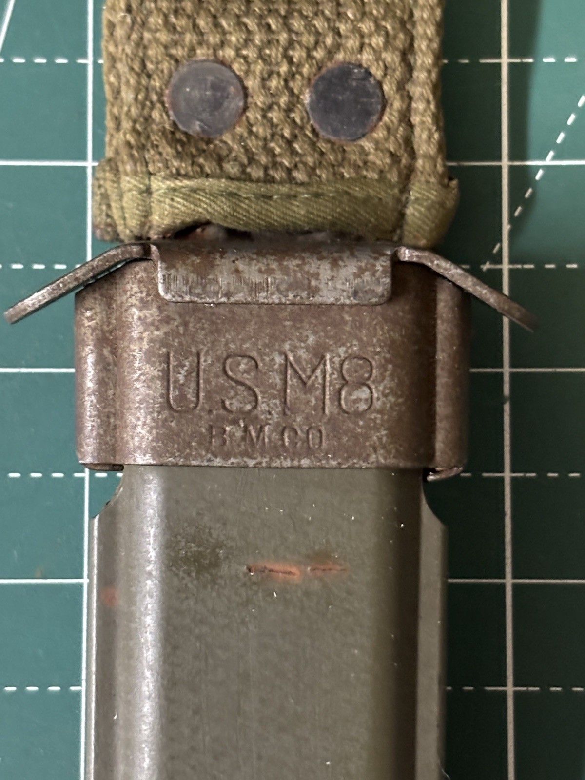 WW2 US Military Rare M3 Fighting Knife Sheath BM CO