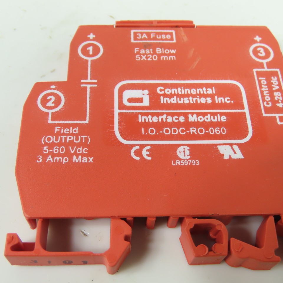 Continental Industries I.O.-ODC-RO-060 Solid State Relay Module 5-60VDC