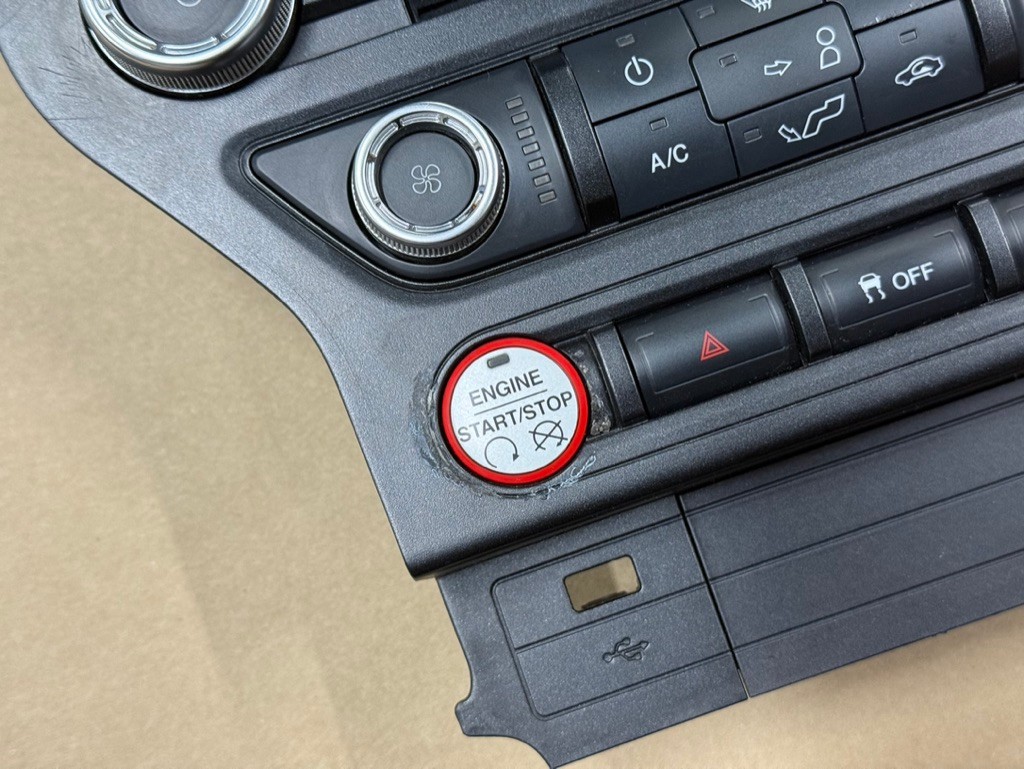 2015-2017 Ford Mustang GT Face Plate Radio Trim Piece - OEM