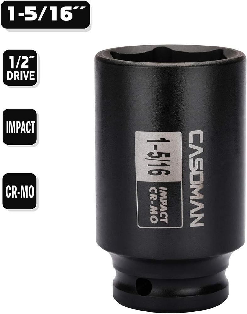 1/2'' Drive 6-Point 1-5/16'' SAE Deep Impact Socket - Durability Meets Precision