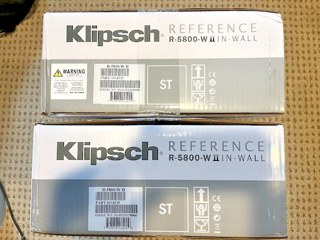 Klipsch R-5800-W-II In-Wall Speakers