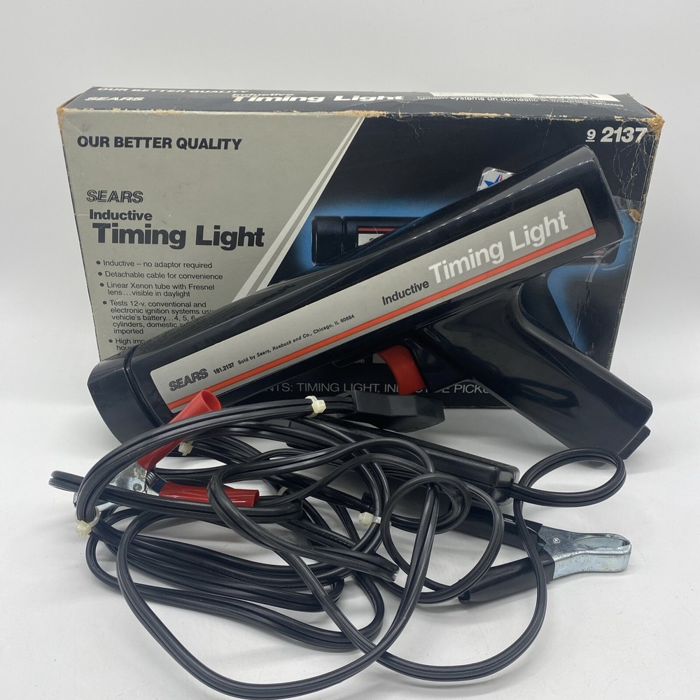 Sears Clamp On Inductive Timing Light Leads Clamp 9-2137