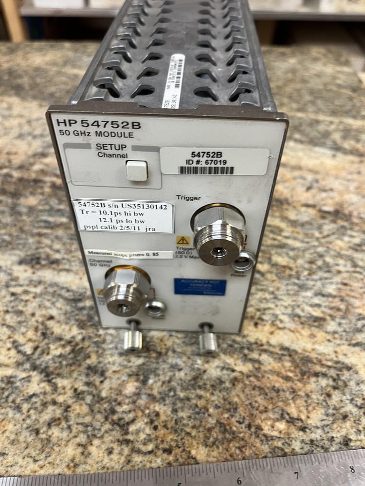 HP - Agilent - Keysight 54752B Single Ch 50GHz Plug In