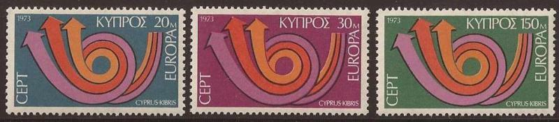 Cyprus #396-398 MNH