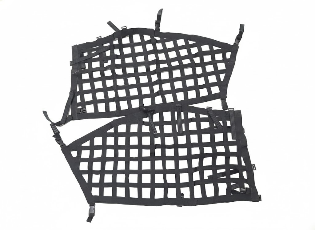 Side Window Nets for Polaris RZR PRO R Heavy-Duty Square Design Safety Nets