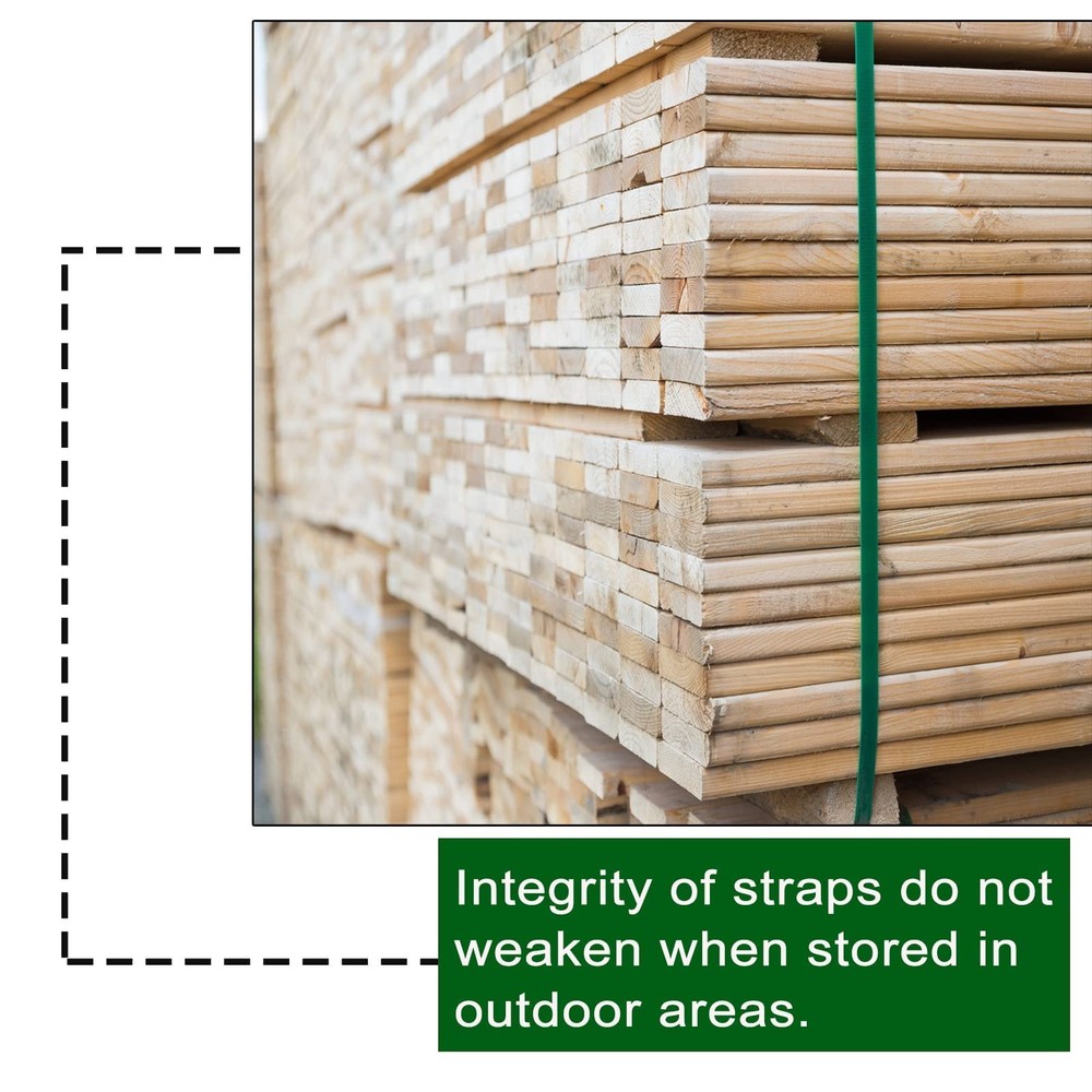 Packaging Smooth Green 5/8 x 320’ Polyester (PET) Strapping, 1765 lbs Break