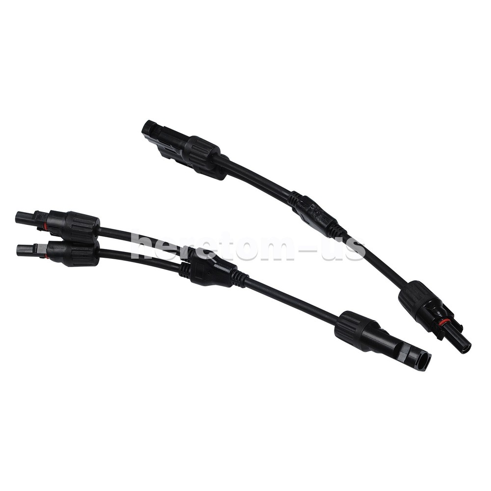 Solar Panel Y Branch Cable Connection Waterproof Adapter Connector Extension US