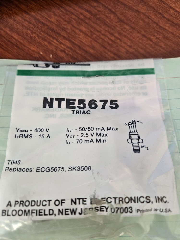 NTE5675 TRIAC