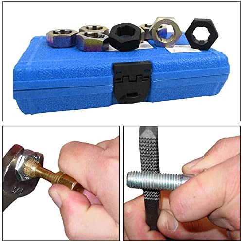 8pcs Axle Spindle Rethreading Tool Set, Thread Chaser Set, Thread Repair Tool
