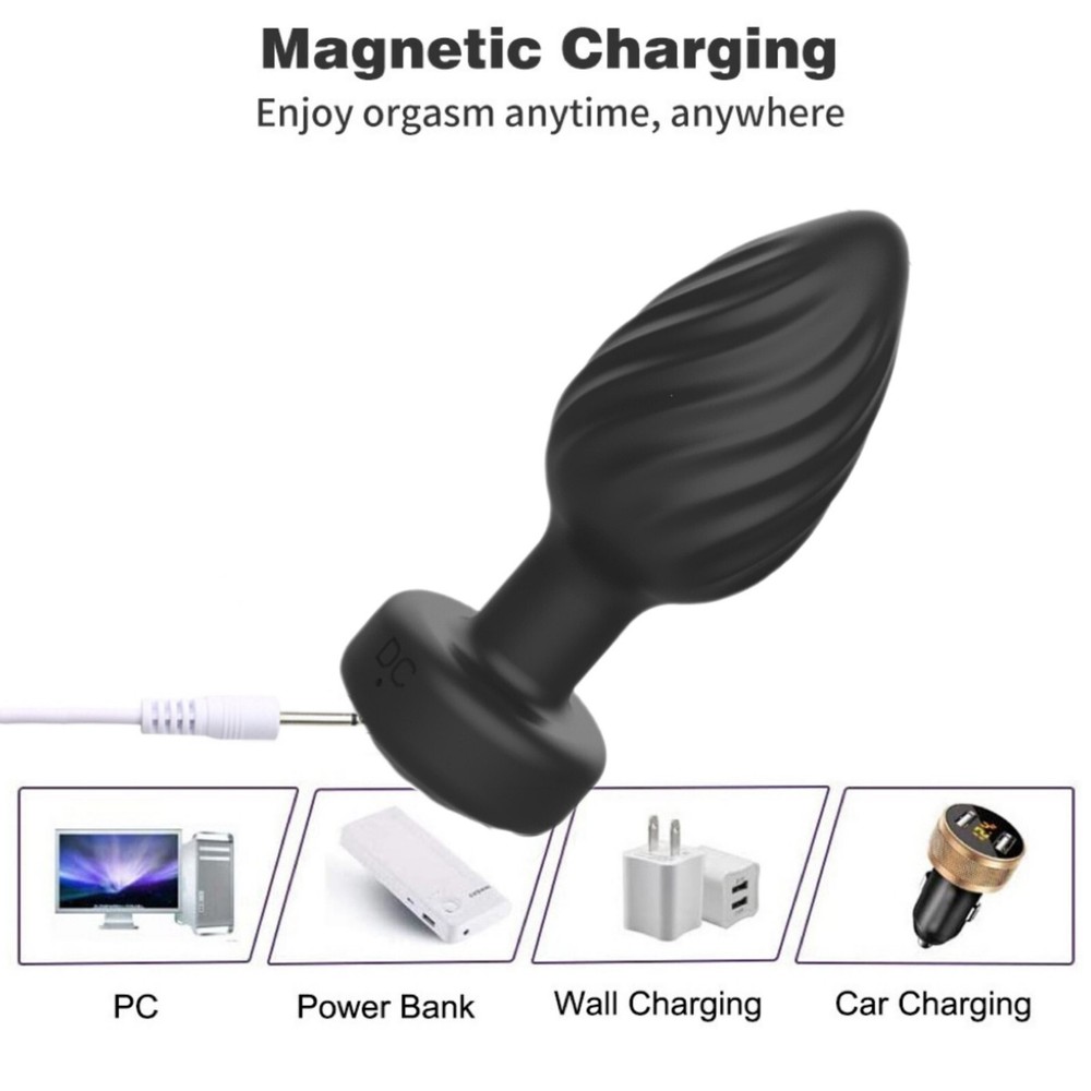 Remote Control Anal Plug Vibrator, 10 Modes Vibrating Butt Plug, Small Butt Plug